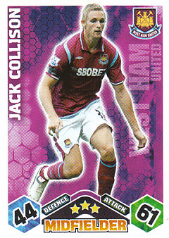 Jack Collison West Ham United 2009/10 Topps Match Attax #316
